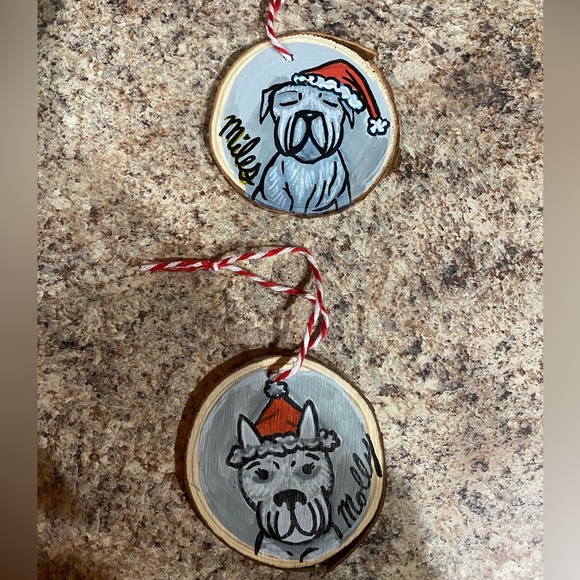 Custom Hand Painted Pet Ornaments - 1/$30 or 2/$45 - 3-4in - Picture 3 of 14